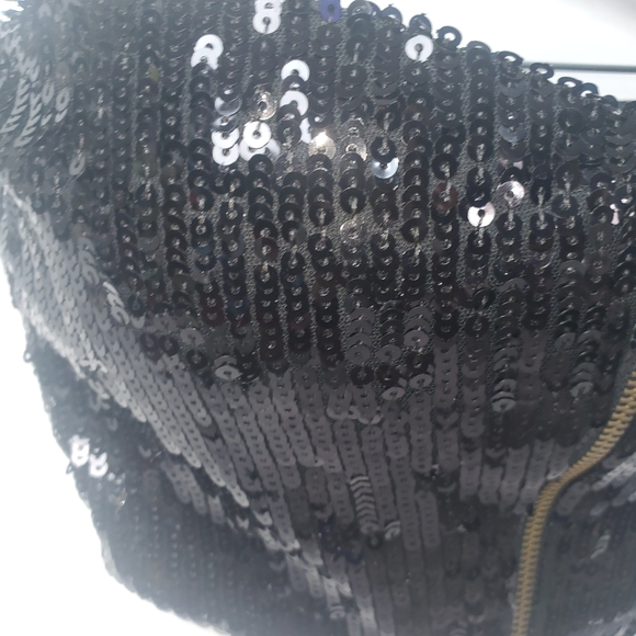 Say What? Sequin Bustier w/ Zipper - Picture 2 of 8